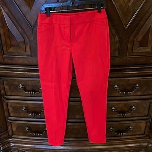 Size 2 Loft ankle length red pants